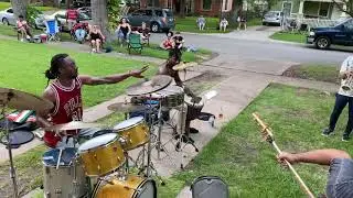 Mike Mitchell in my front yard #7