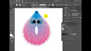Illustrator Khmer 3D​ Fur Effect