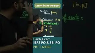 Best Concept of Quadratic Equation by Aashish Arora Sir #ibpspo #sbipo #ibps #quant