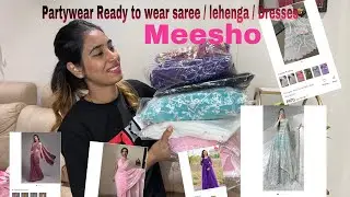 Meesho Haul Vlog | Review video | ready to wear Saree under Rs. 1500 | Lehenga #meesho #meeshofinds