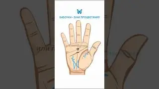 ЗНАК БАБОЧКИ НА ЛАДОНИ #palmistry #хиромантия
