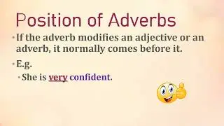 Formation and Position of Adverbs in English Grammar