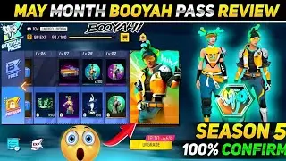 FF May Booyah Pass All Items Review 2023 | Season 5 Booyah Pass | Next Gold Royale Update