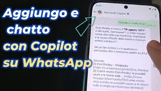 Aggiungo e chatto con Copilot su WhatsApp Tutorial