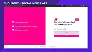 Social Media Web App - FREE Source Code
