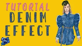 TUTORIAL Digital Fashion Illustration  How to create Denim Effect with Photoshop