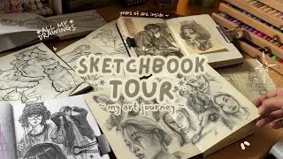 ultimate sketchbook tour ✨ finding my art style (2018-2025)