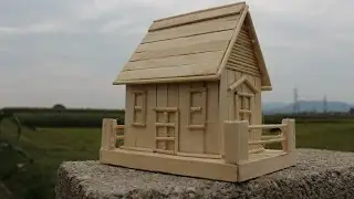 Как сделать дом, используя палки эскимо