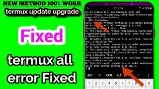 Termux repository is under maintenance or down / termux repository not found