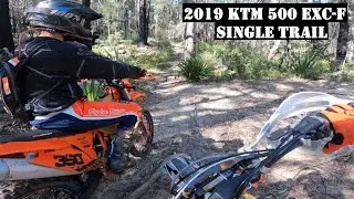 Enduro 2019 KTM 500 EXC-F Epic Single Trail Ride