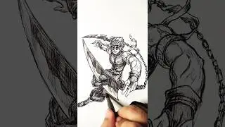 Speed drawing StickMan Tengen Uzui 😳 