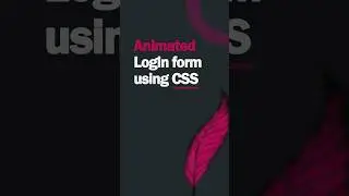 Animated Login form using html and CSS #html5 #CSS3 #js #javascript #webdesign #webdevelopment #css