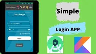 Make login layout design in android studio (Simple Login page design)