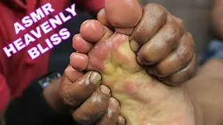 Heavenly Bliss Foot Wash And Feet Massage ASMR | Relaxing Foot Wash 3D Sound | ASMR Feet Tapping