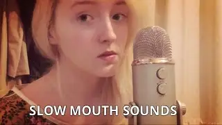 ASMR - Slow Mouth Sounds - Ear-to-Ear - (No Talking)