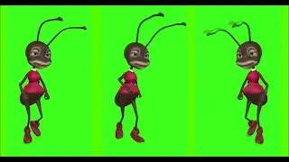 ANT #2  || GREEN SCREEN || 4k || ANIMATION  || FREE 3D