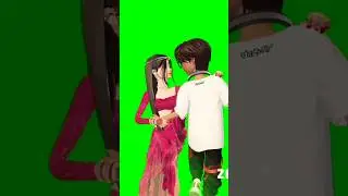 Green screen 3D animation cartoon dance video