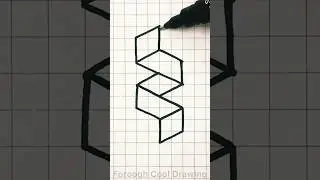 Easy 3D Drawing on Graph Paper✍🏻 
