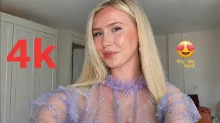 4K Fashion Micro Bikini Try-On Haul | Transparent Lingerie & See-through Dresses 