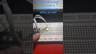 arduino simple flashlight with sos alarm😏
