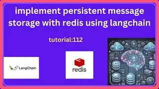 implement persistent message storage with redis using Langchain | Tutorial:112