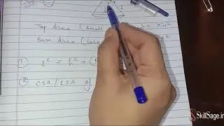 Frustum of Cone | Class 9 & 10 | Formula of CSA \ LSA, TSA, Volume of Frustum of Cone