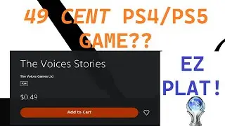 49 CENT PS GAME = EASY PLAT TROPHY! (The Voices Stories review)