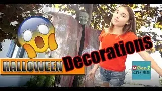 Decorating for Halloween with The Dollar Tree | Gen Z Experiment