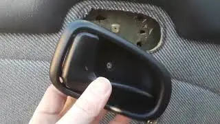 Interior door handle installation on a 1994 Geo prizm