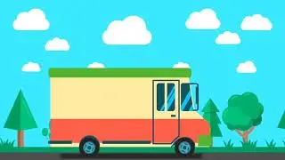 Moving Bus 🚍 || Animated Background Canva Premium Video