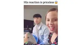singing in front of brother but his reaction was priceless 😍🔥