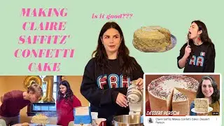 amateur baker makes Claire Saffitz' Confetti Cake from Dessert Person! (underwhelming?)