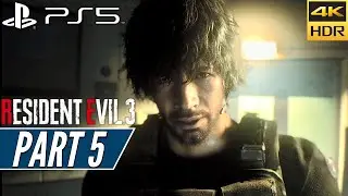 RESIDENT EVIL 3 REMAKE (PS5) Walkthrough Gameplay PART 5 [4K 60FPS HDR] - No Commentary