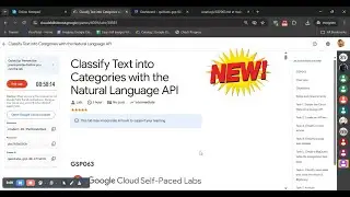 Classify Text into Categories with the Natural Language API  || 