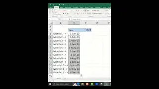 Excel Tutorial: Generate Dynamic Monthly Dates for Years Automatically | Easy Steps