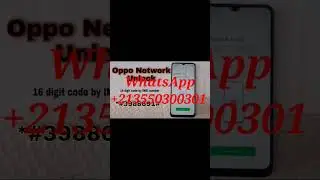 all oppo and Realme Network unlock 🔓 