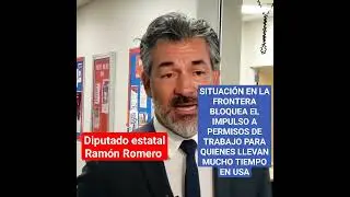 El diputado Romero pide permisos de trabajo para quienes ya llevan mucho tiempo en USA sin papeles.