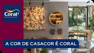 A cor da CASACOR é Coral, e a cor da sua casa também.