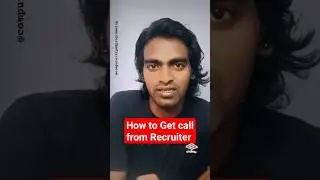 How to get call from Recruiter #shorts #technical #viral #java