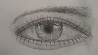 Comment Dessiner Un Oeil Très Simple Et Réaliste N°6/ Tuto dessin #howtodraw #sketch #dessin #art