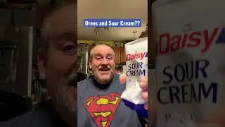 Oreos and Sour Cream??? Does it taste like cheesecake? #shorts #oreos #trending
