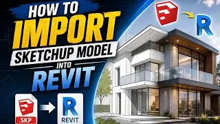 How to Import SketchUp Model into Revit Easily  Step by Step Tutorial.