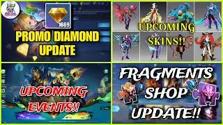 1669 PROMO DIAMONDS!! | Fragments Shop Update November | Upcoming Event & Skins Mobile Legends
