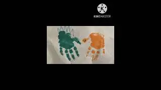 Dinosaur craft idea for kids using handprint #diycrafts #diy #shorts #shortvideo #youtubeshorts
