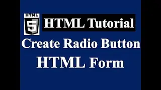 How to Create Radio Button in HTML||HTML Data Entry Form in Hindi-Lec 43