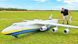 MAN BUILDS HIS OWN ANTONOV AN-225!! 93KG RC SCALE MODEL AIRPLANE FLIGHT DEMONSTRATION