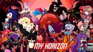FNF MY HORIZON but Different Characters Sing It  (FNF MY HORIZON but Everyone Sings It)