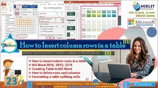 Inserting a Table in MS Word: Step-by-Step Guide  | how to formatting a table  splitting cells