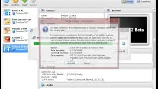 Updating the Oracle Virtualbox Extension Pack