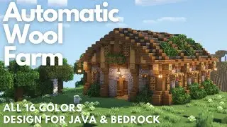 AUTOMATIC WOOL FARM | Minecraft Tutorial | Java & Bedrock 26.1